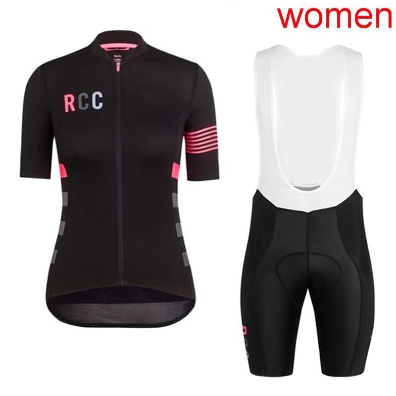 

2019 pro tour team RCC cycling jersey set Women Summer Bicycle maillot breathable quick dry MTB bike clothing Ropa ciclismo Y032002, Black;red