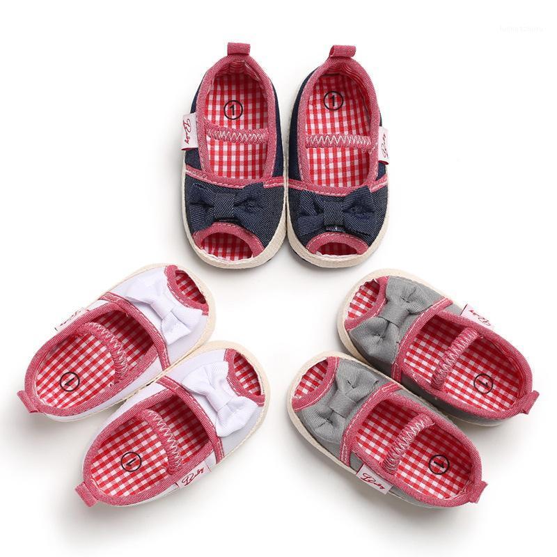 

Female baby infant summer elastic first Walkers Baby Shoes infant non-slip soft bottom cotton fish mouth mouth children's1, Blue