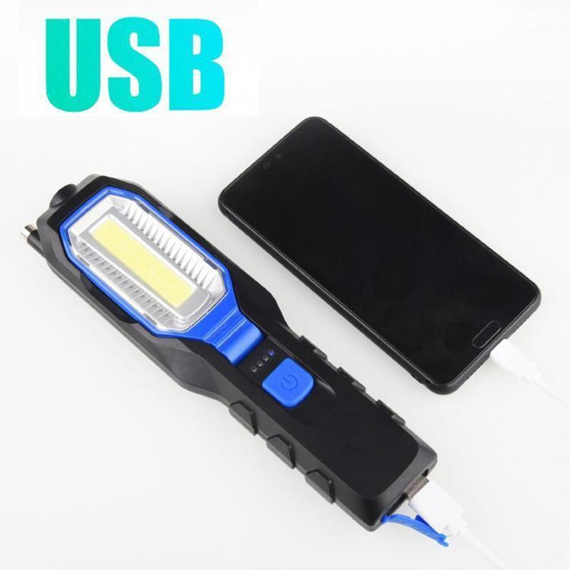

LED COB Work Light Magnetic Lamp USB Rechargeable Emergency Light Torch Led Lanterna Portable Spotlight1