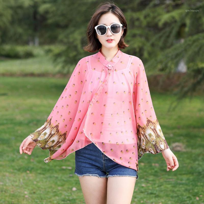 

2020 New Summer Women Sun Protection Scarves Capes Flower Shawl Thin Chiffon Beach Scarf Bikini Cover Lightweight Bikini Cover1