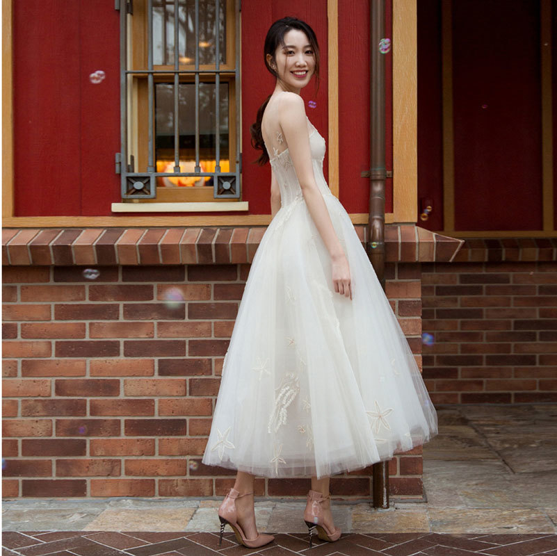 

2021 New Neck Short Mangoes...robe Soiree Dressed As Bride Suknia 2QX7, Same as the photos