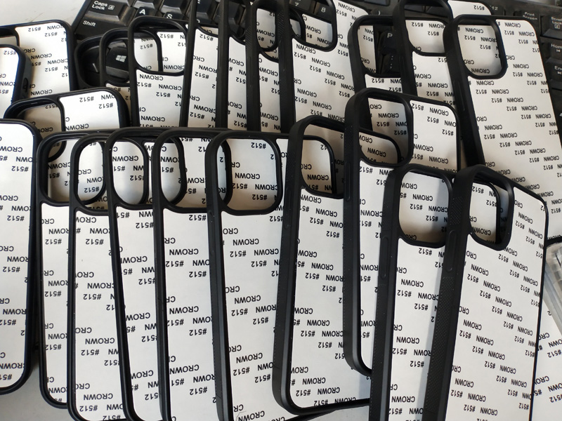 

Rubber tpu phone case for iPhone 12 mini 11 pro XS / XR/ XS Max Sublimation print case + blank aluminium sheet insert 10 pcs/lot, White