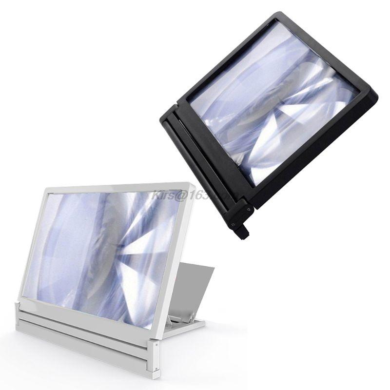 

High Definition Screen Mobile Phone Screen Magnifier Loop Bracket Increase Stand for Smart Cellphones, Black