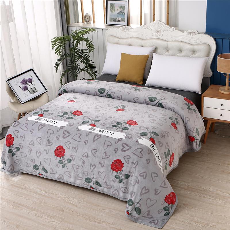 

High Quality Fleece Blanket super warm soft throw winter on Sofa Bed Plane Travel bedspreads sheets