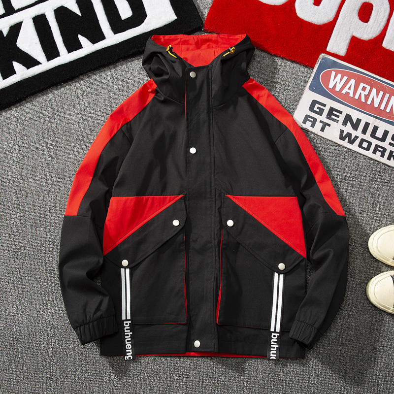 

Fashion Spring Autumn 2021 New Listing Hoodie with Korean-style Shirt Personality Fashionable Jacket Kift, Black.