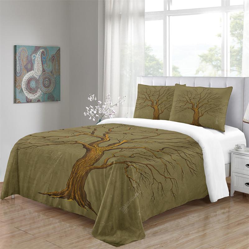 

Tree Flowers Floral Nordic Egyptian Cotton Bedding Set Queen King Size Bedlinens Fitted sheet Duvet Cover Set