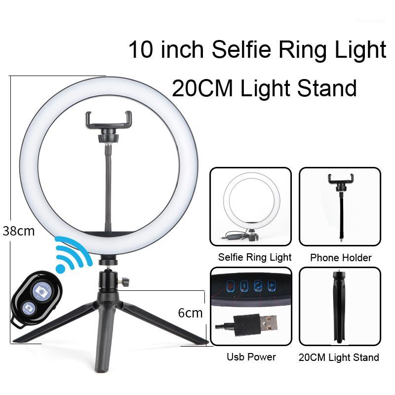 

10inch Ring Light LED Selfie Stand Tripod Dimmable Vlog Photo Video Camera Phone ringlight For Makeup Live Fill Light1