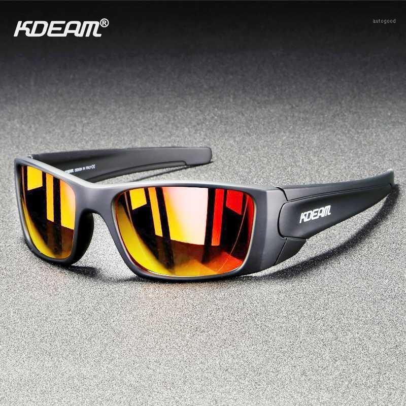 

Sunglasses Rectangular Polarized For Men KDEAM Brand Running Climbing Sports Sun Glasses Real Coated Lens TR90 Frame Gsfas GR41