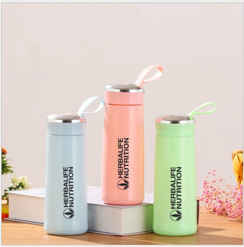 

Herbalife Nutrition Milk Shake Protein Creative Water Bottle 400ml Plastic Glass Double Insulation Shake Bottle Various Colors 201110