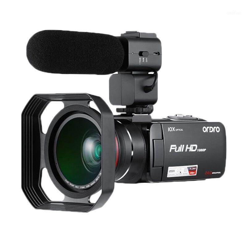 

ORDRO Z82 Full HD Live Video Camera Optical Zoom HD DV Digital Video Camera 10X Optical Variable Large Wide Angle Lens1, Black