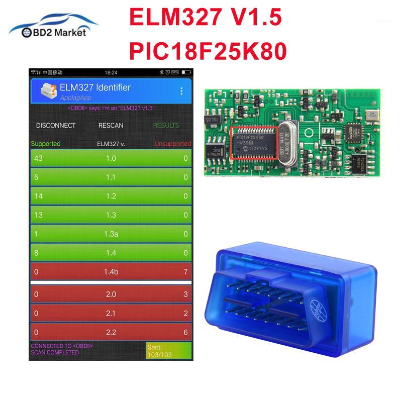 

ELM327 V1.5 Bluetooth PIC18F25K80 V1.5 OBD2 Scanner Diagnostic adapter MINI ELM 327 OBD OBDII Code reader scan-tool1