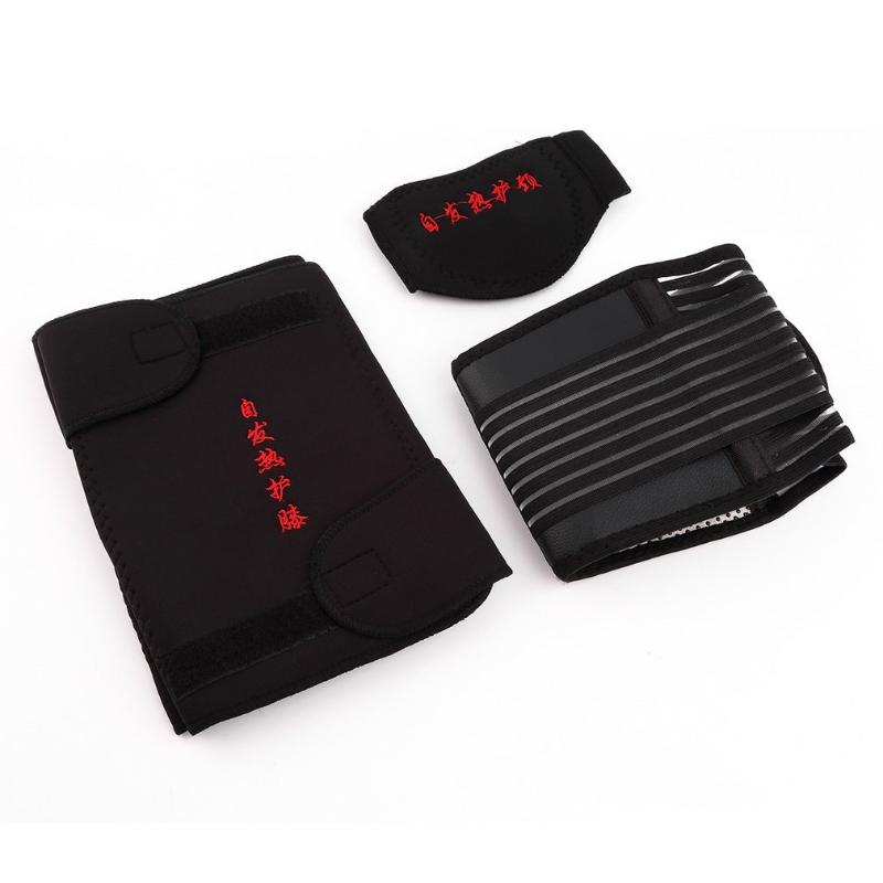 

pcs/set Self Heating Tourmaline Magnetic Neck Waist Knee Heat Therapy Set Support Wrap Belt Brace Health Care Worldwide sale, As pic