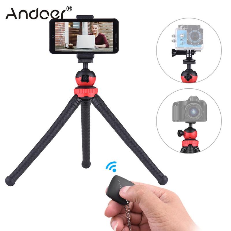 

MZ305 Mini Flexible Octopus Tripod Spider Stand Holder with Phone Holder Remote Controller Mini Tripod for Hero 6/5/4/3+/3