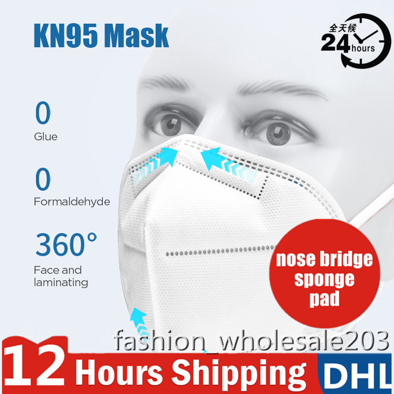 

KN95 Masks Non-woven Disposable Folding Face Mask Fabric Dustproof Anti-Fog PM2.5 Dust-proof Outdoor Face Masks CONFORMITE EUROPEENNE Certif