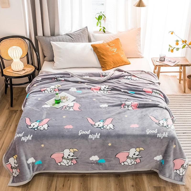 

Elephant High Quality Thicken Plush Bedspread Blanket 200x230cm Blanket For Soft The Flannel Super High Density Sofa/Bed/Car
