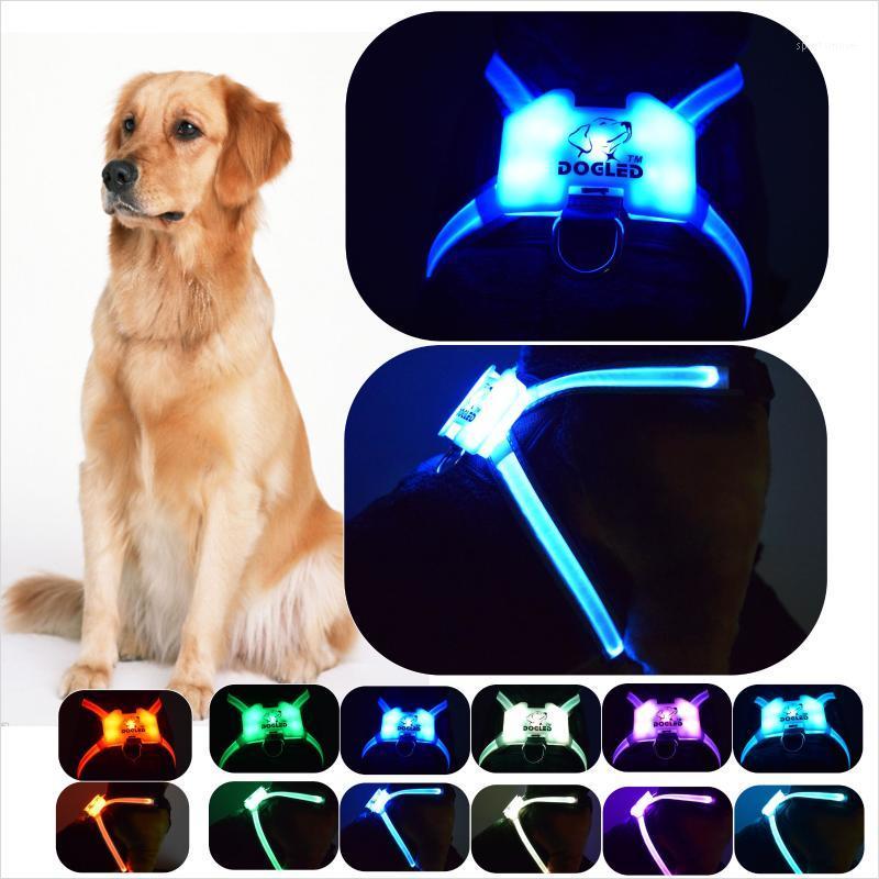 

led colar dog rechargeable dog accessories for large Reflective Harnesses for Dogs1