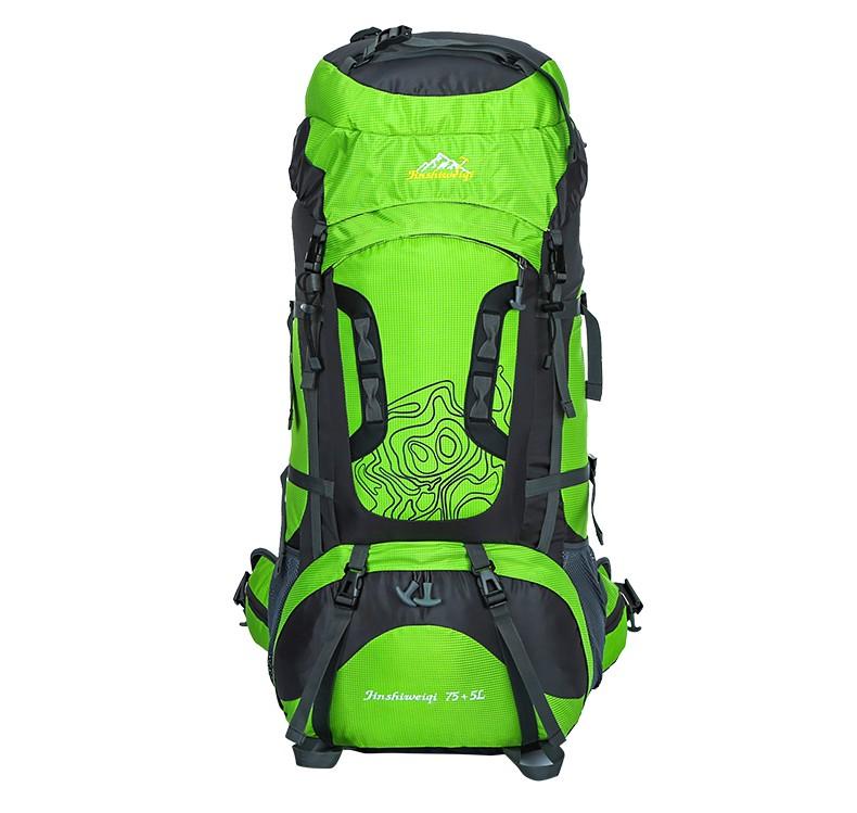 

80L Large Outdoor Backpack Waterproof Unisex Nylon Travel Bags Camping Hiking Climbing Backpacks Waterproof Rucksack Sport bag, Orange