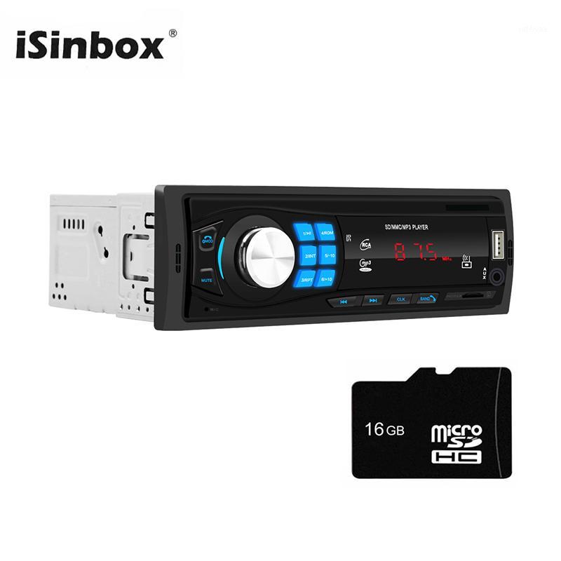 

ISINBOX Bluetooth Radio Car Stereo 1 Din Car Audio Mp3 Player Udisk FM TF AUX Head Unit Radio Coche 1din Estereos Para Auto1