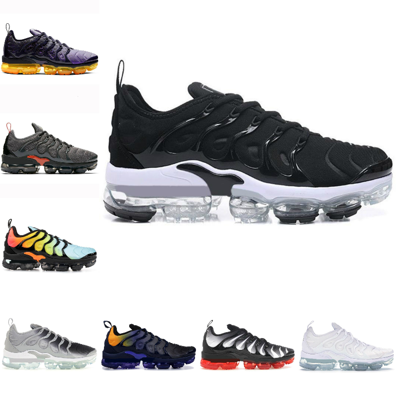 

2021 New Sports Shoes TN Plus Running Shoe Triple Black Tns Plus Men Women Trainers Eggplant White Silver Volt Cheap Price Designer Sneakers, T001