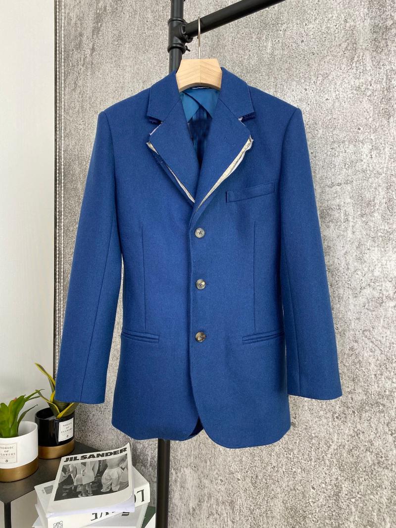 

2020FW Autumn Winner High Quality Women Blue Woolen Blazer Jacket For Female Luxury Outerwear Coat Gdnz 11.26