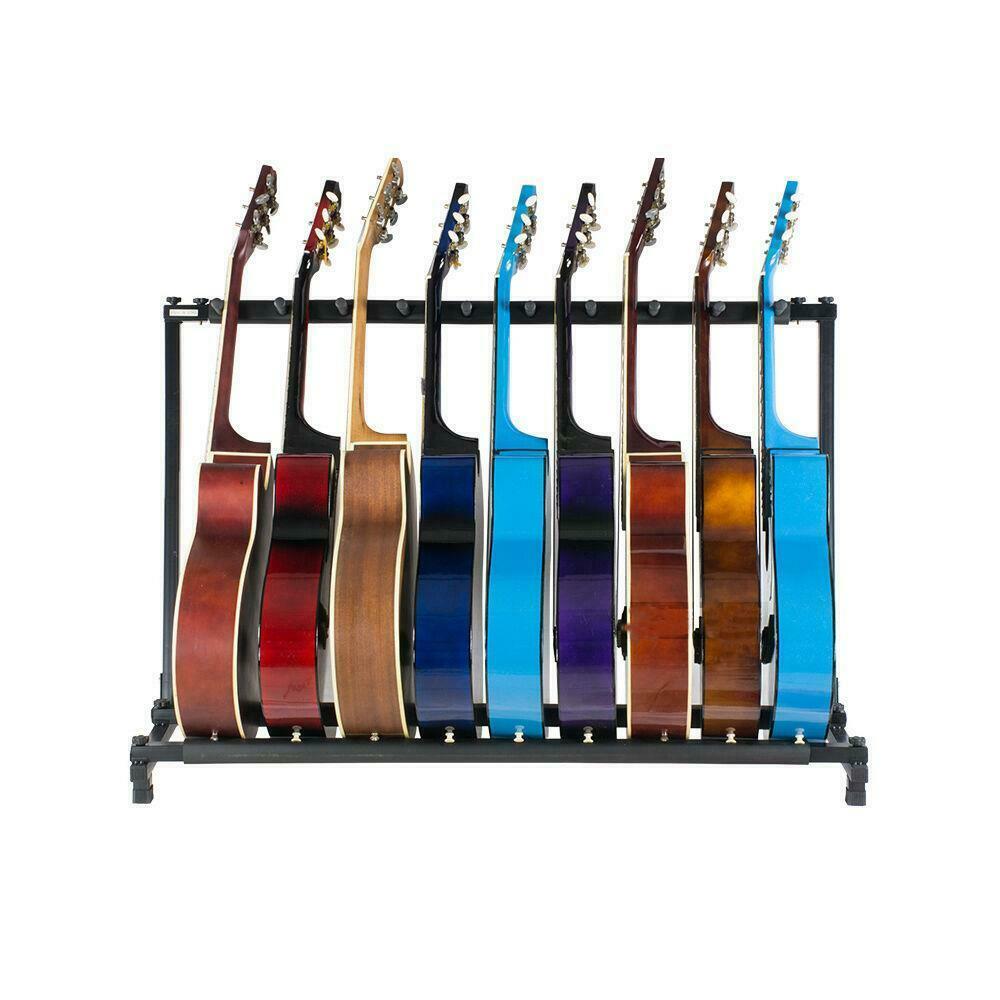 

Guitar Stand 7 Holder Folding Stand Rack Band Storage Bass Electric Acoustic