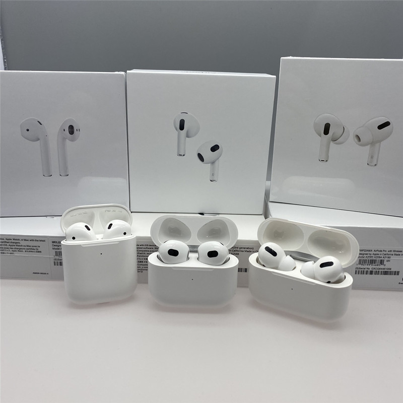 AirPods Pro 3 3e generatie oortelefoons airpod H1 chip hername GPS draadloze oordopjes Bluetooth -hoofdtelefoons pods 2 2e generatie headset