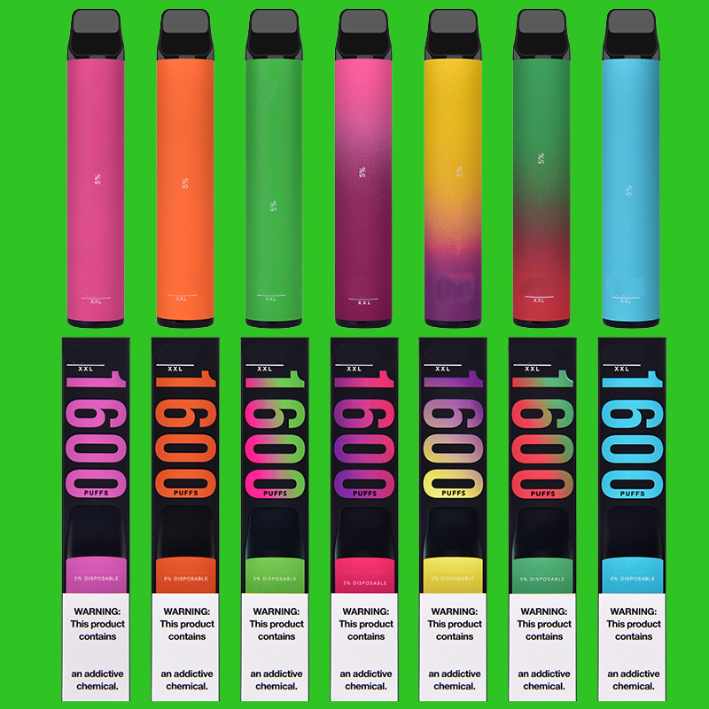 

Puff XXL 1600 Puffs Disposable Vape Pen E-Cigarette Device With Security Codes 6.5ml 1000mAh Pre-Filled PuffBar Kit VS Air Bar Max