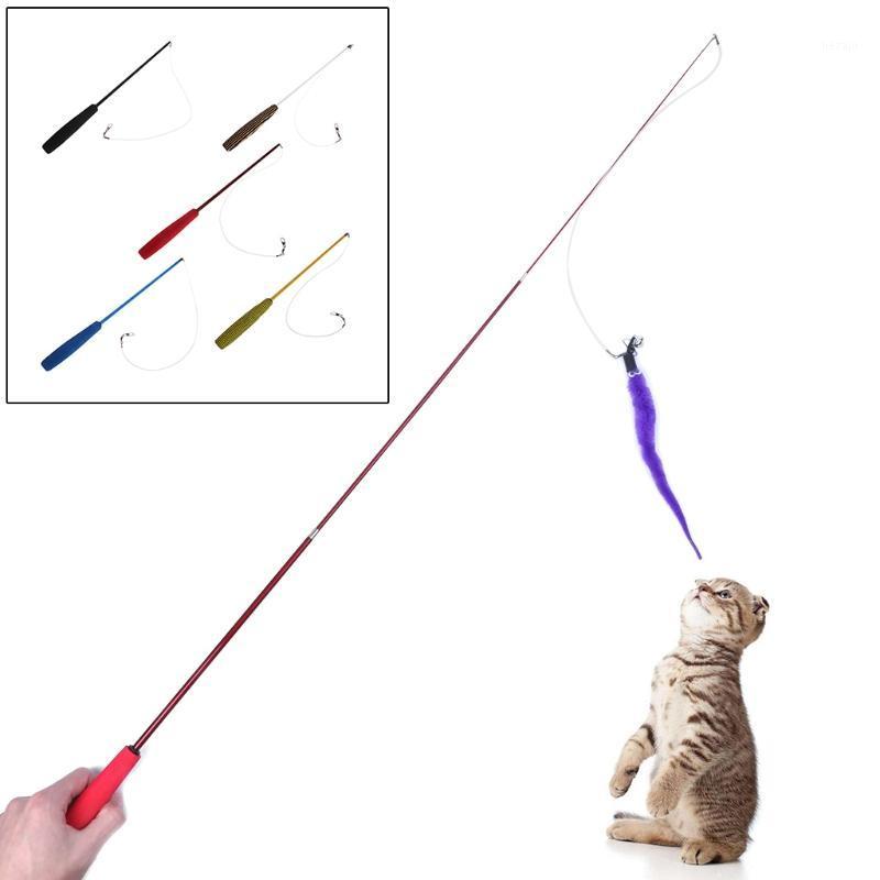 

Cat Toy Plush Stick Stretch Kitten Pet Dog Teaser Fun Play Wand Interactive Wire1