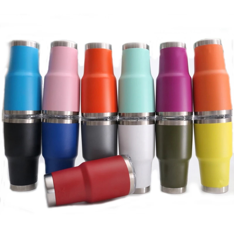 

16 Colors 30oz Tumbler Stainless Steel Vacuum Double Wall Insulation Travel Wine Tumblers Outdoor Sports Thermal Cup Festival Gift, Customize