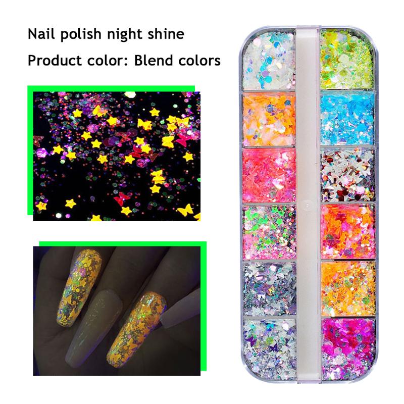 

Nail Art Luminous Diamond Sequins Eyeshadow Lasting Highlighter Makeup Nail Art Luminous Diamond Sequins