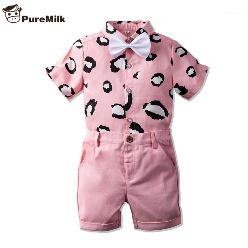 

PureMilk Pink Clothing Set Summer T-Shirt+ Shorts Casual Baby Boys Clothing Set 2PCS1