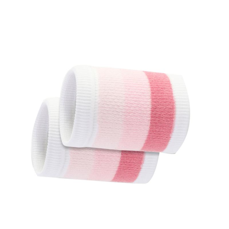 

1 Pair of Sports Wristband Protective Durable Comfortable Wrist Protector Sports Bands for Playing Basketball Football, Pink