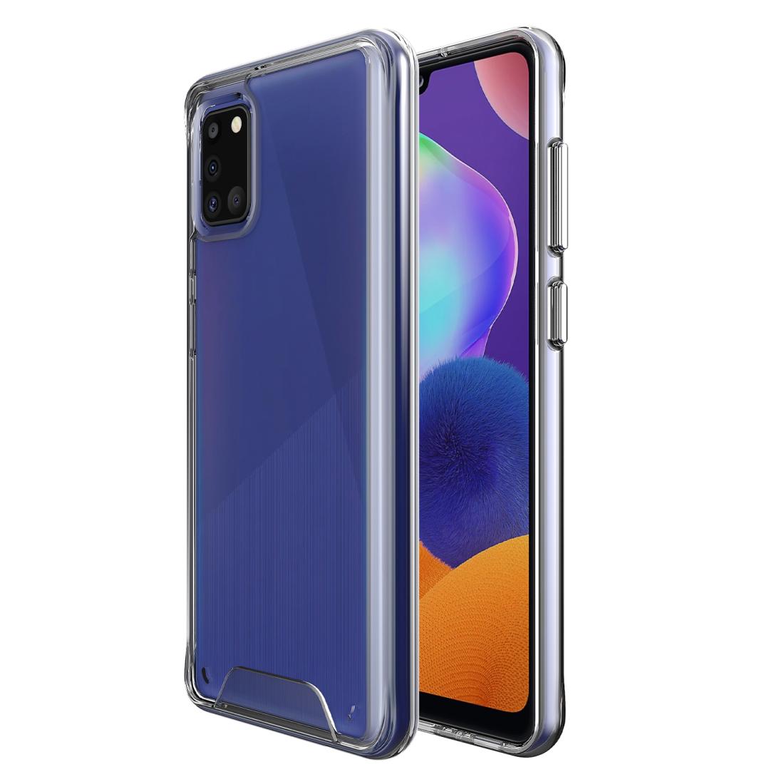 

For Samsung Galaxy A31 Scratchproof TPU Acrylic Space Protective Case