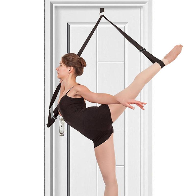 

Low back yoga training rope stretch brace with a word horse splits open crotch ligaments stretch yoga zone on the door