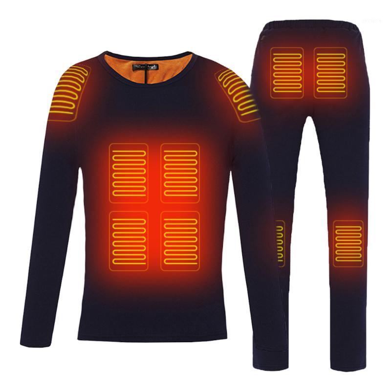 

HEROBIKER Motorcycle Heating Jacket Winter Heated Jacket Men Electric USB Heating Thermal Underwear Set Shirt Top Clothes -4XL1