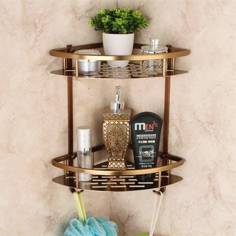 

Bath Corner Shelf Antique Bronze Bathroom Shower Shelf Shampoo Holder Shelves Storage Rack Bathroom Basket Holder1