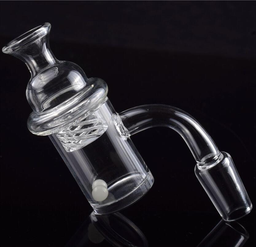 

Smoking 25mm Quartz Banger Nail with Cyclone Spinning Carb Cap and Terp Pearl Female Male 10mm 14mm 18mm for Dab Rig Bong