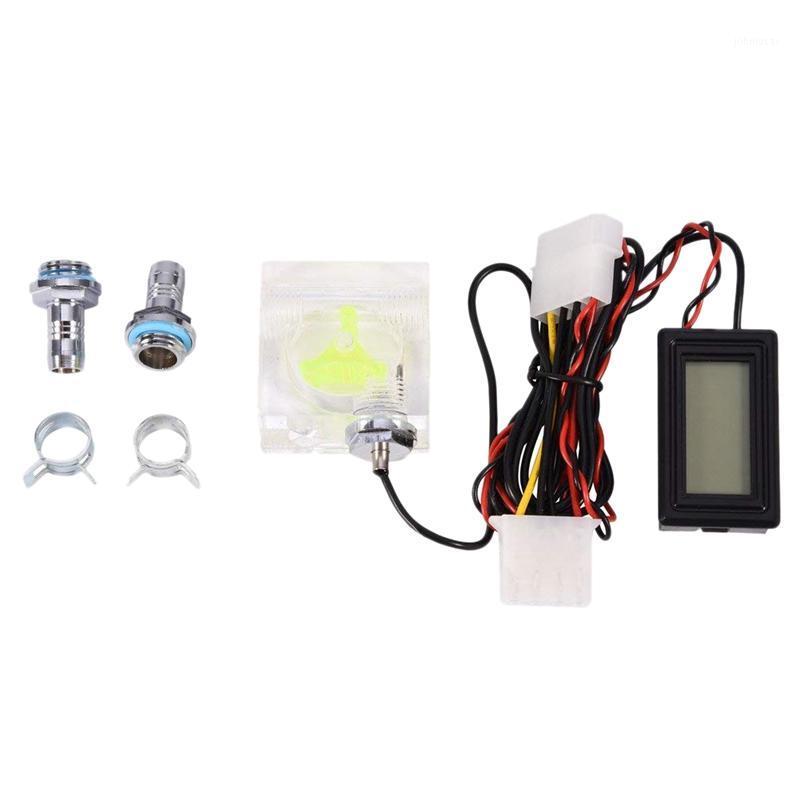 

Pc 3 Way Flow Meter Digital Thermometer for Water Liquid Cooling Cooler System1