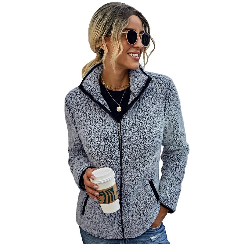 

2020 Winter Faux Fur Coat Women Teddy Coat Women Plus Size Fluffy Pockets Plush Jacket Ladies Autumn Overcoat Outerwear, Ny