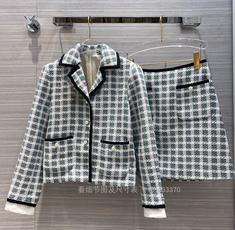 

2020 Tweed New Upper Skirt and Shorts Define Female Fashion Professional Impression, Can Custom Size Eyck, See chart