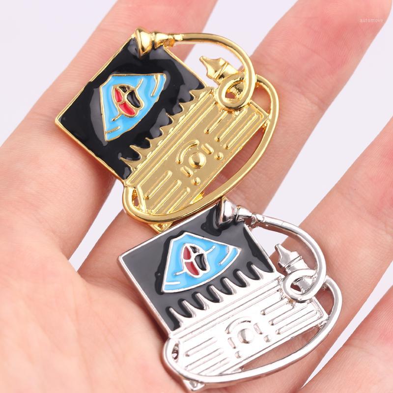 

Gold/Silver Color Heart Enamel pins Badges Brooches for men women Garment Accessories Jewelry Heart Defect Gift1