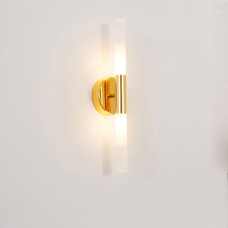 

Modern Metal Tube Pipe Up Down LED Wall Lamp Light Sconce Nordic Restaurant Living Room Aisle Corridor Balcony