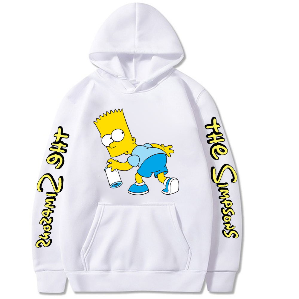 

Hoodies Unisex the Simpson Printed Men's Hoodie Male Streetwear Fashion Casual Sweatshirt Coat, Black