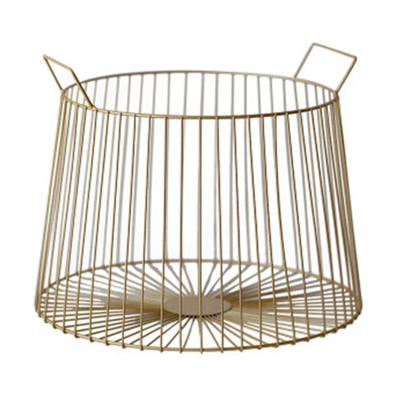 

Nordic Cast Iron Metal Storage Basket Home Hotel Bathroom Dirty Clothes Laundry Basket Toy Sundries Organizer