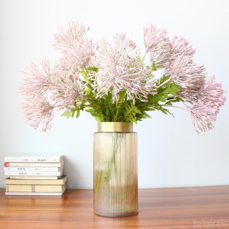 

3 branches Anne Lace flower artificial plant wedding soft flower wood film and shooting props home garden decoration flors 1pc