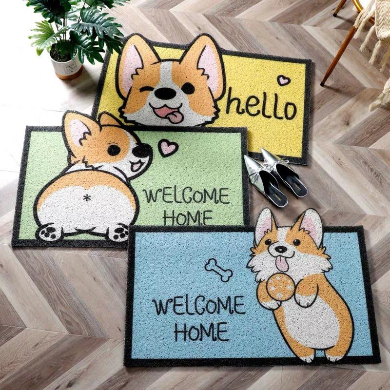 

40*60cm cartoon cat and dog non-slip floor mat bathroom mat kitchen non-slip toilet carpet bathroom
