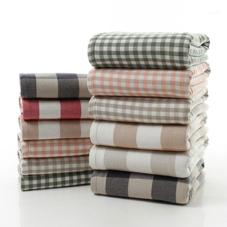 

Pure Cotton Gauze Bath Towel Is Soft, Absorbent and Can't Lose Hair1, Red bar