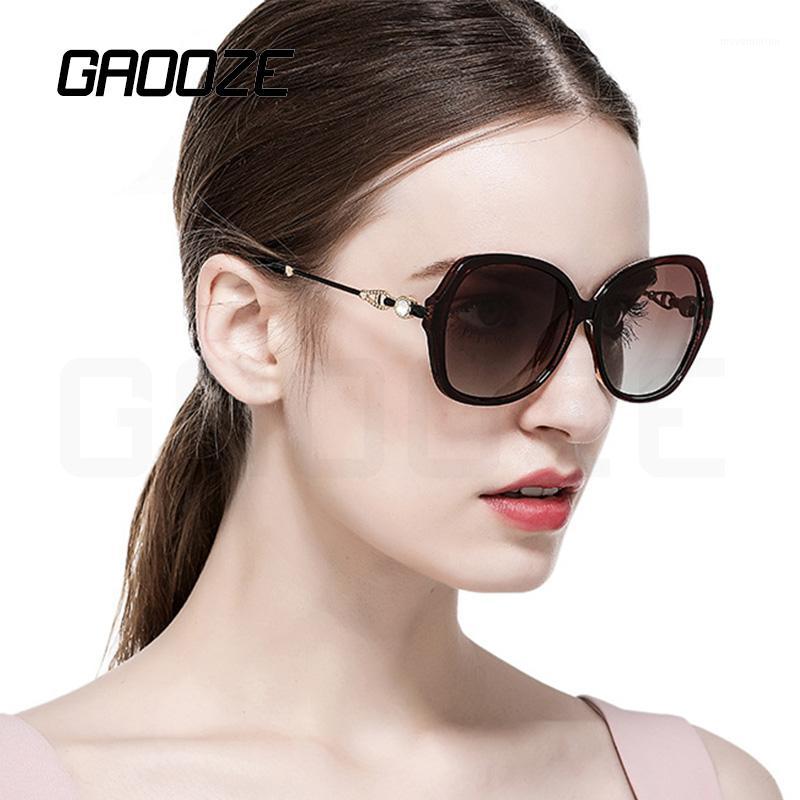 

GAOOZE Polarized Sunglasses Oval Round Glasses for Driving Luxury Glasses Woman Retro Sunglasses for Women Napszemuveg LXD1541