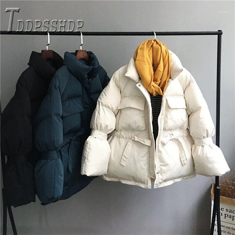 

2020 Harajuku Loose Padded Women Parkas Thick Warm Bread Style Female Coat1