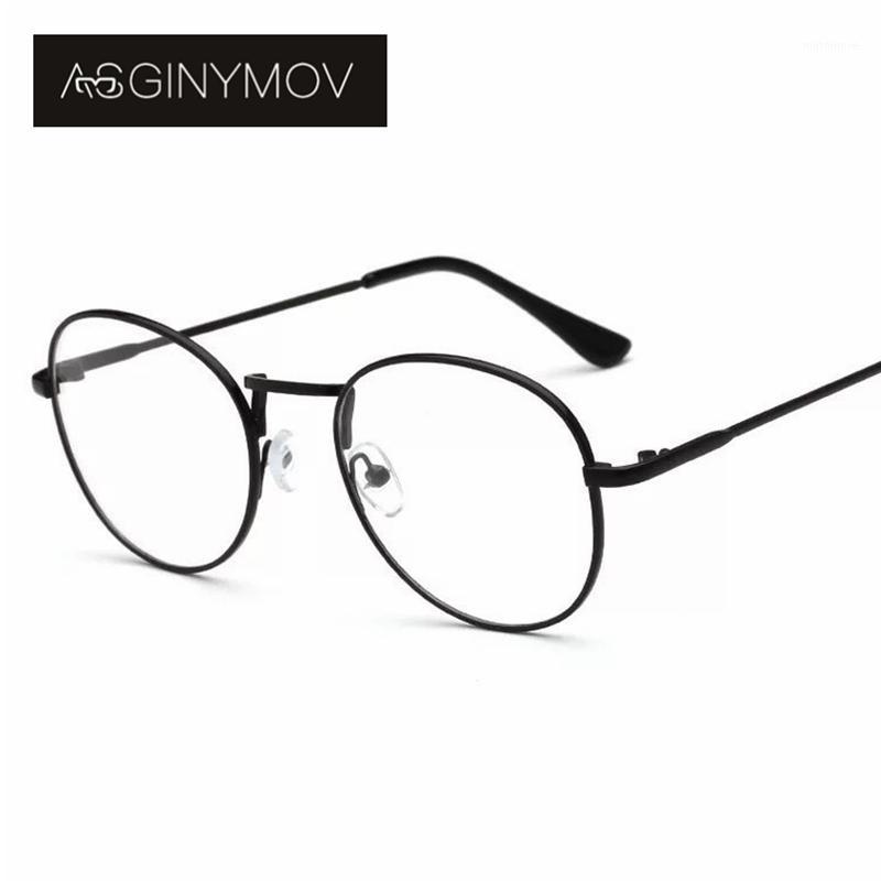 

AS GINYMOV Metal Round Glasses Frame for Men Women Vintage Classic Computer Clear Lens Glasses Optical Spectacle Frame Eyewear1